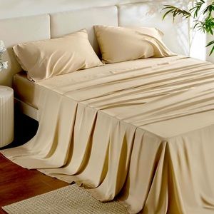 Beige Bamboo Sheets (King Size)